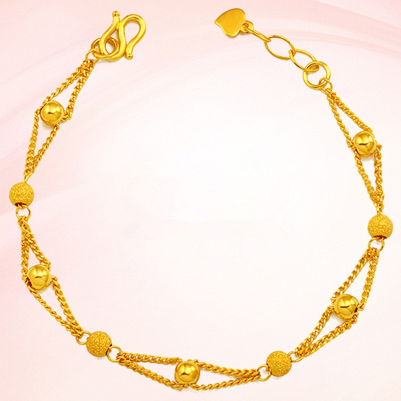 Vòng Đeo Tay Mạ Vàng 24K Thời Trang Hàn Quốc Cho Nữ