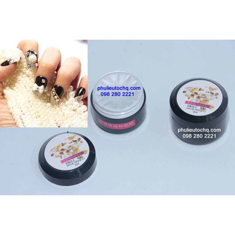 Gel đính đá làm móng nail