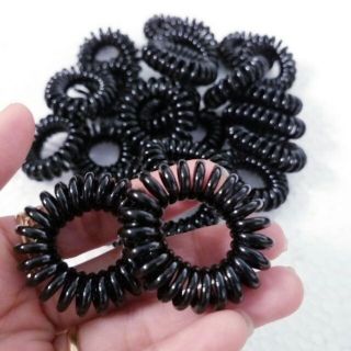 Sỉ 50 dây Cột tóc lò xo màu đen (đường kính 2.5-3cm)