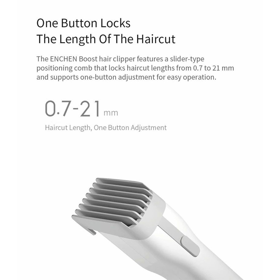 Tông đơ cắt tóc Enchen Boost màu ngẫu nhiên - Enchen Boost Hair Clipper - Bảo hành 6 tháng