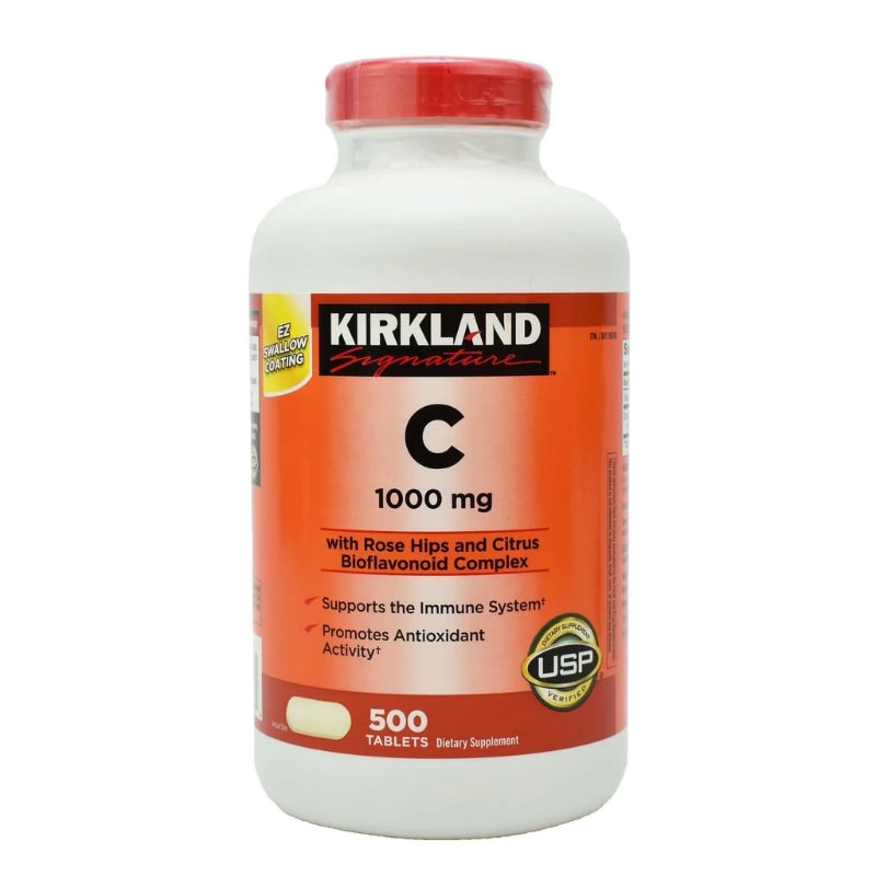 [HÀNG MỸ] Viên Uống Bổ Sung Vitamin C Kirkland 1000mg Sáng Da Chống Lão Hóa 500 viên SeeMe Beauty