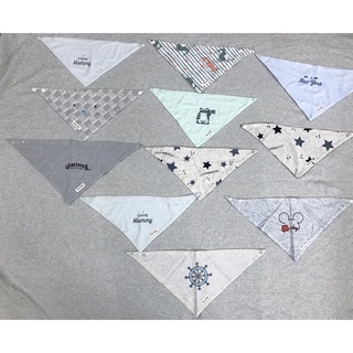 Xả kho 5 Yếm tam giác cotton 2 lớp hãng Momma baby