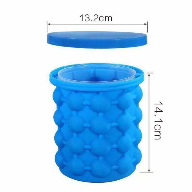 Hộp làm đá thông minh, dụng cụ làm đá hình trụ 120 viên, chất liệu silicon an toàn, lấy đá dễ dàng, nhanh gọn tiện lợi