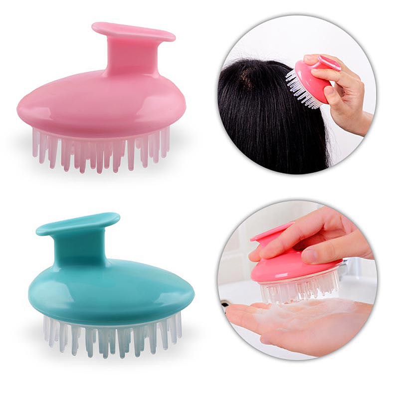 Bàn chải silicone mềm mát xa da đầu khi gội đầu | BigBuy360 - bigbuy360.vn