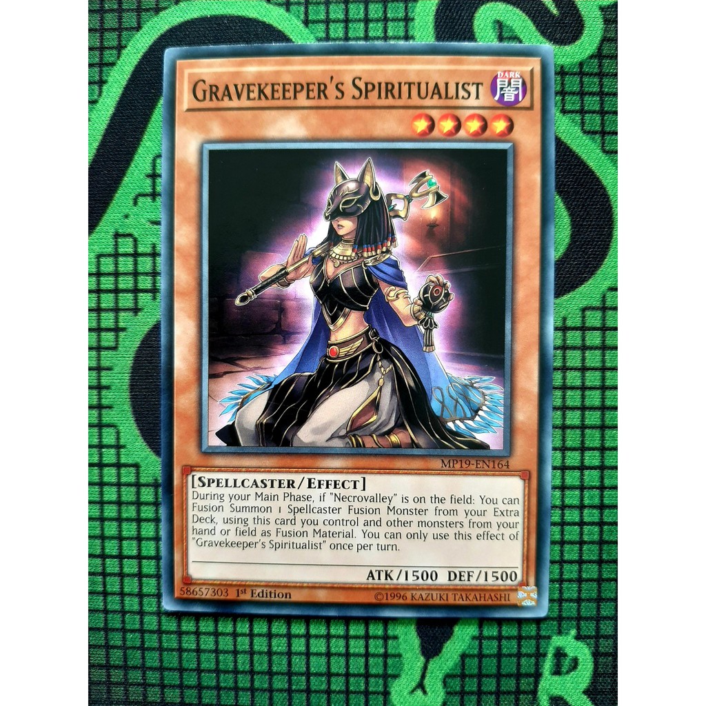 Thẻ Bài Mint90 Yugioh Monster - Gravekeeper's Spiritualist - Common