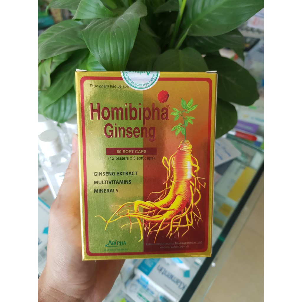Homibipha Ginseng bổ sung vitamin và dưỡng chất ( hộp 60 viên )