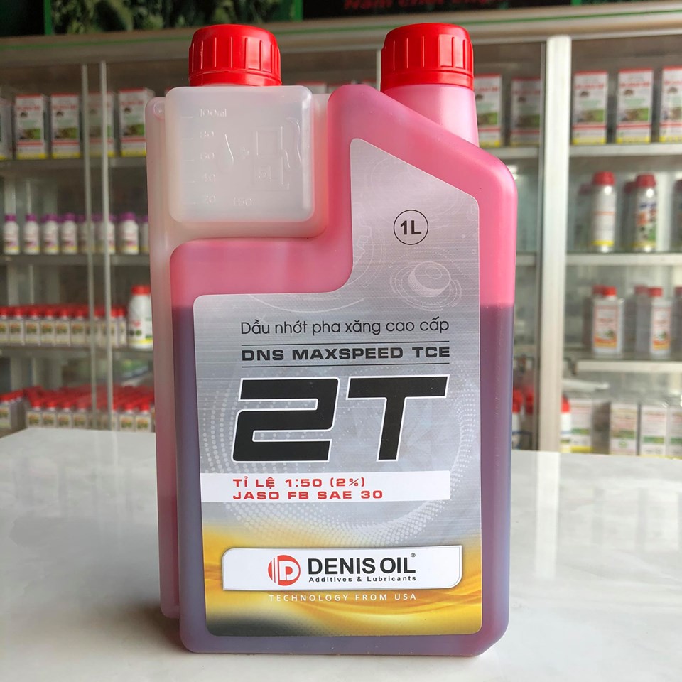 Nhớt 2 thì pha xăng cao cấp Denis oil 1L