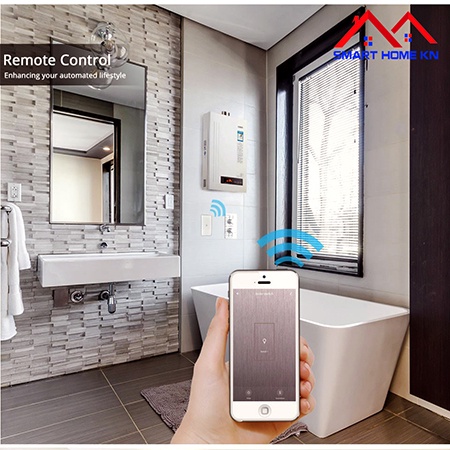 Công Tắc Wifi Bình Nóng Lạnh Tuya Smartlife Công Suất Cao 20A Hình Chữ Nhật Cao Cấp Điều Khiển Từ Xa-4400W
