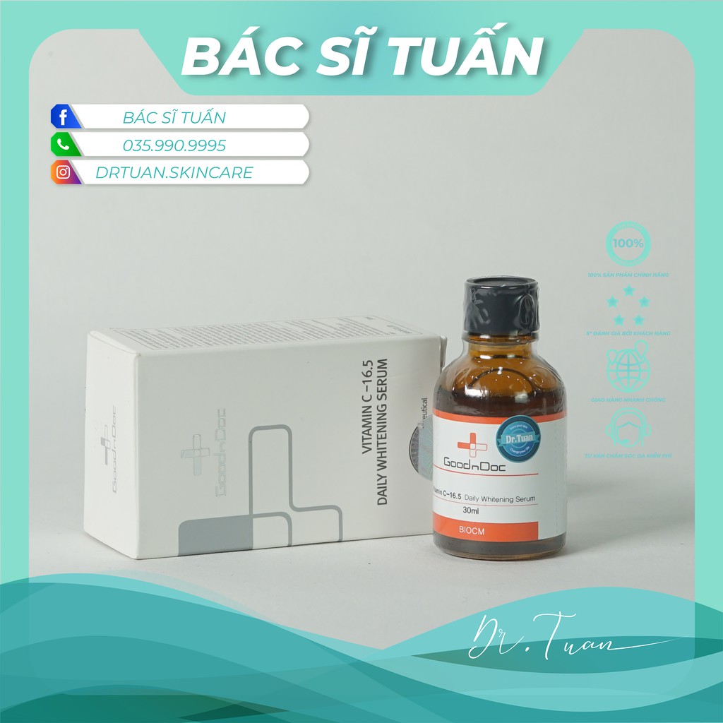 Serum Giảm Thâm - Vitamin C-16.5 GOODNDOC [CHÍNH HÃNG]