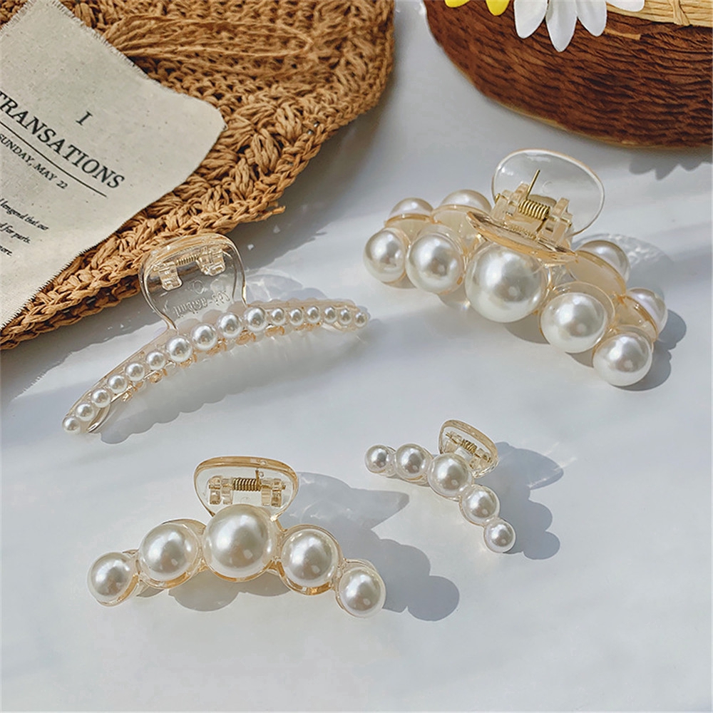 Kẹp Tóc Nữ Đính Ngọc Trai Xinh Xắn Duyên Dáng