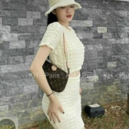Set áo croptop kèm chân váy xốp dễ thương chơ nữ đi chơi dạo phố cực đẹp