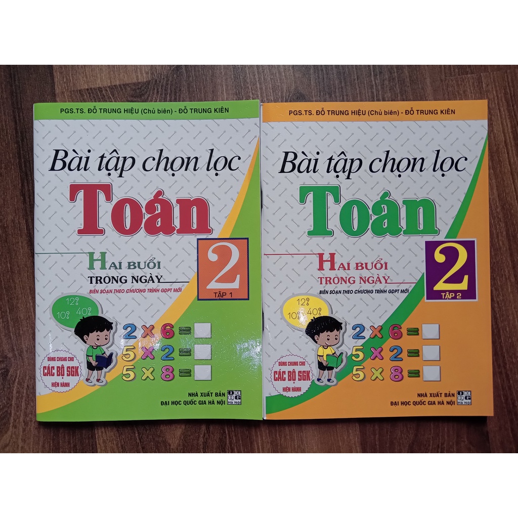 Sách - Combo Bài Tập Chọn Lọc Toán Lớp 2 Tập 1 + 2 - Hai Buổi Trong Ngày (Chương Trình Giáo Dục Phổ Thông Mới)