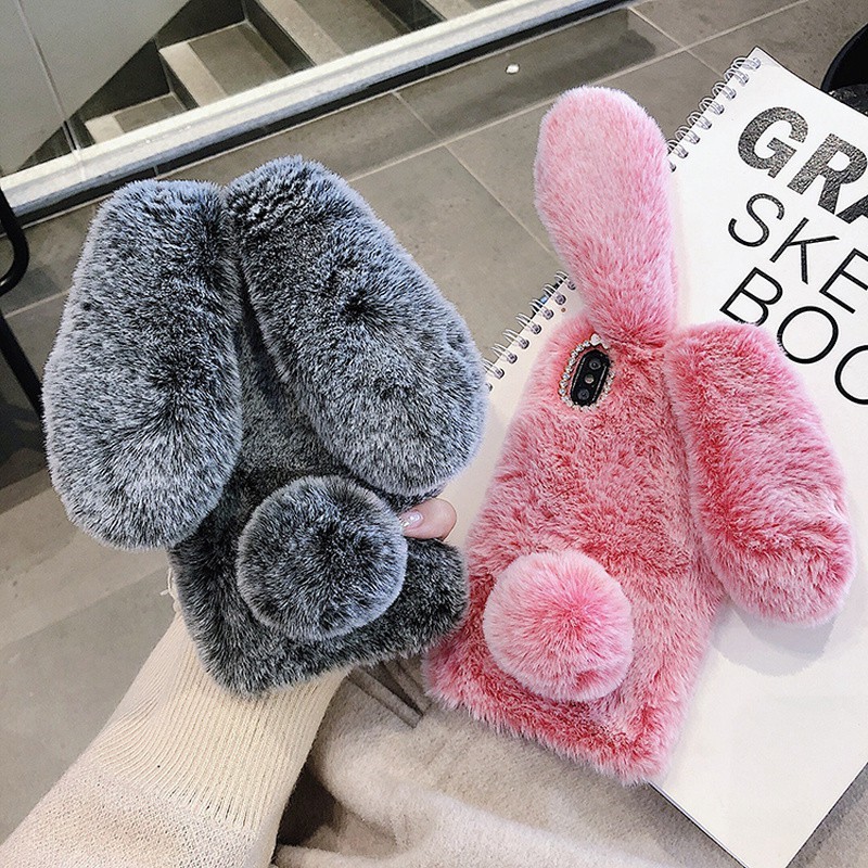 Ốp điện thoại hình thỏ nhồi bông dễ thương cho REDMI NOTE 10 PRO NOTE 9 PRO NOTE 8 PRO POCO X3 NFC X3 PRO POCO M3 REDMI 9T 9A 9C