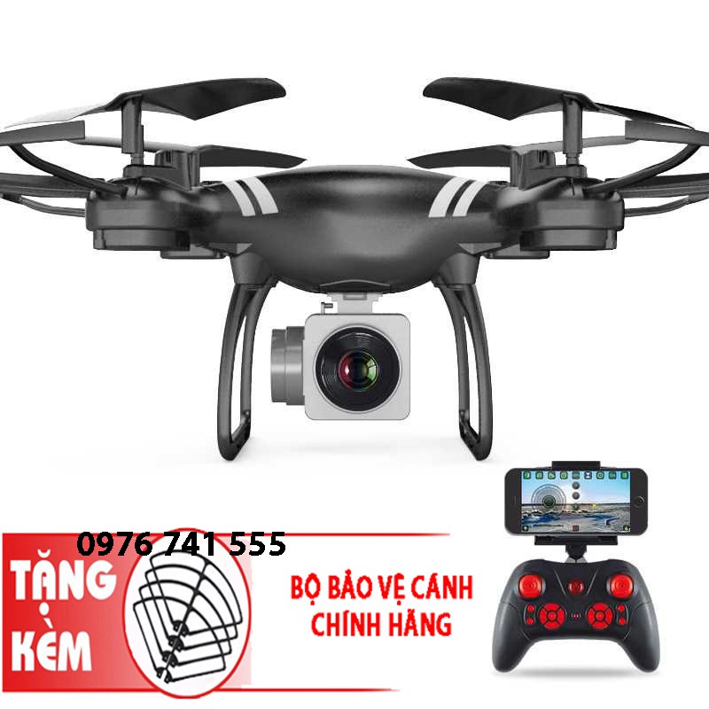 Máy bay Flycam KY101 Cao cấp, kết nối Wifi với điện thoại + Tặng tay cầm điều khiển từ xa