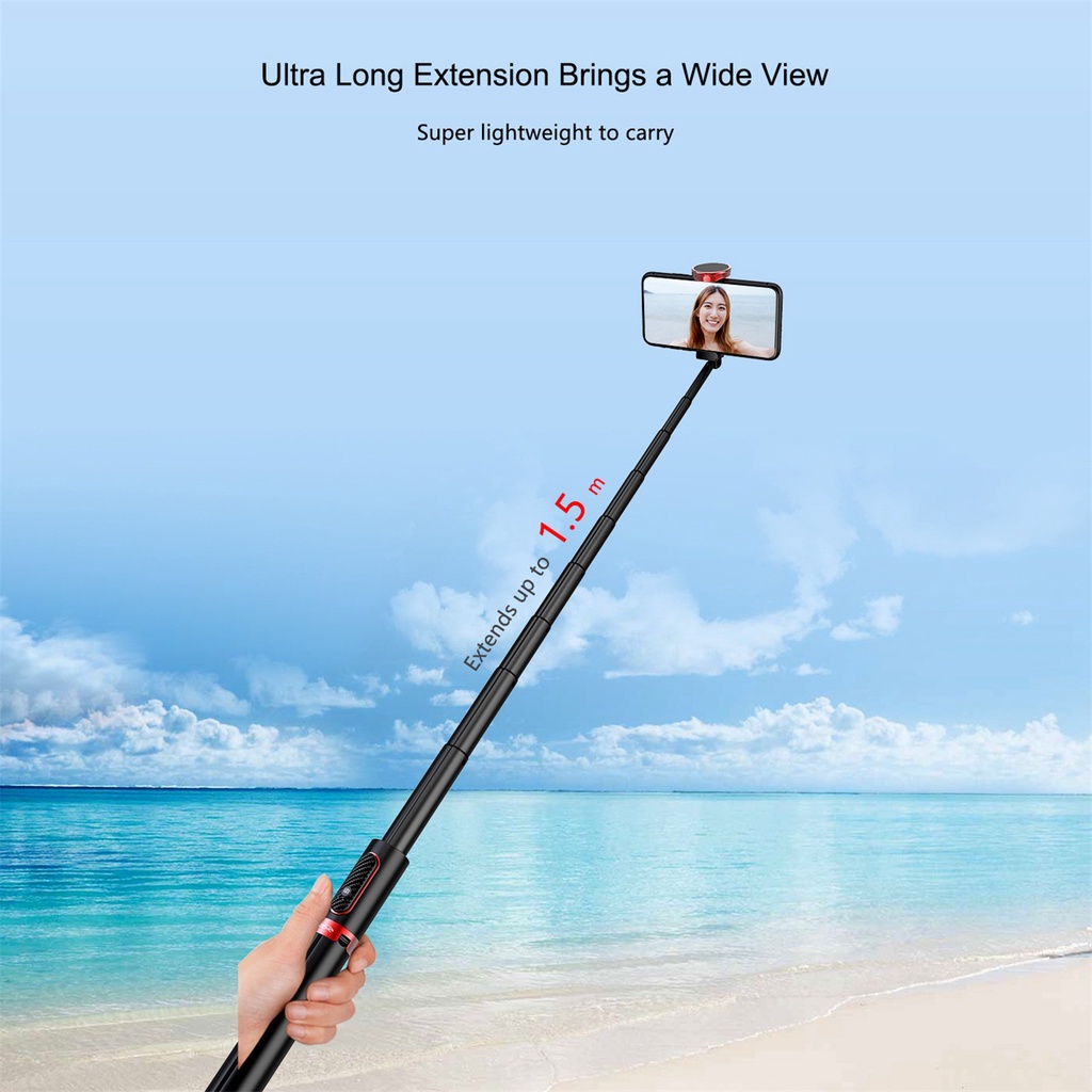 Gậy Tự Sướng Không Dây Mini 150cm 81cm Có Thể Gập Lại Cho Điện Thoại iPhone Android