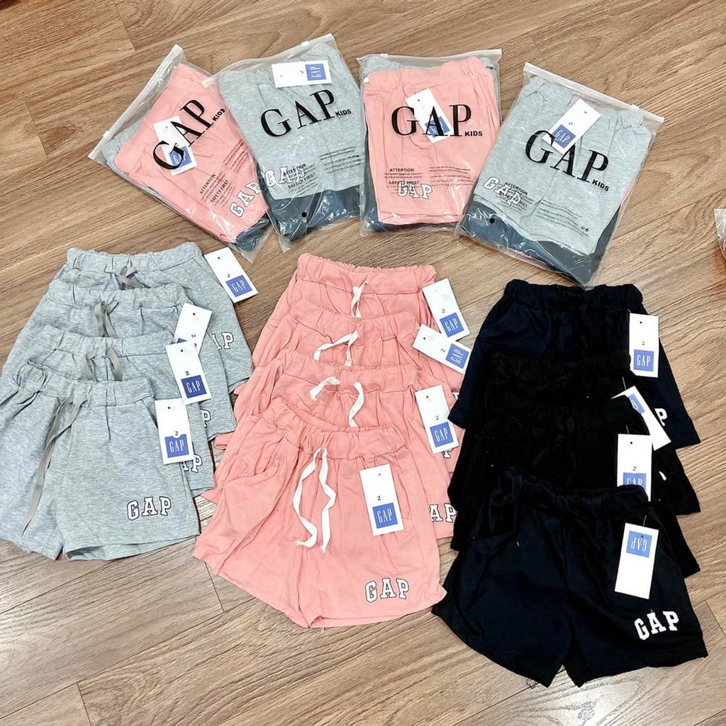 Quần bé gái Combo 3 quần short đùi GA hàng cuất dư cao cấp chất cotton 4 chiều mềm mịn thấm hút tốt