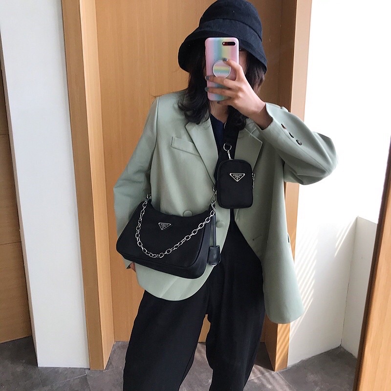 Túi Xách Nữ Đeo Chéo PLADA Kèm Ví Nhỏ Hot Trend TX689