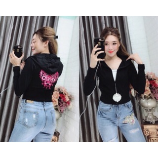 Khoác lửng ôm eo thêu