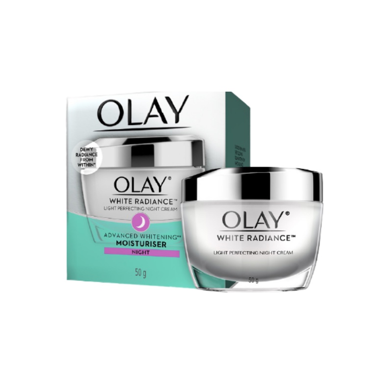 [Mã FMCGMALL -8% đơn 250K] Kem Dưỡng Trắng Da Ban Đêm Olay White Radiance Light Perfecting Night Cream 50g