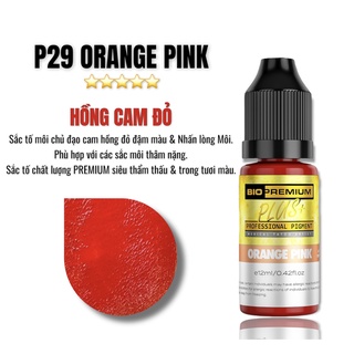 MỰC PHUN XĂM P29 ORANGE PINK ( CAM HỒNG ĐỎ )