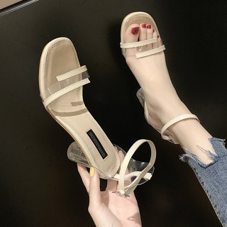 [ SẴN ĐEN S38] Giày cao gót sandal thời trang