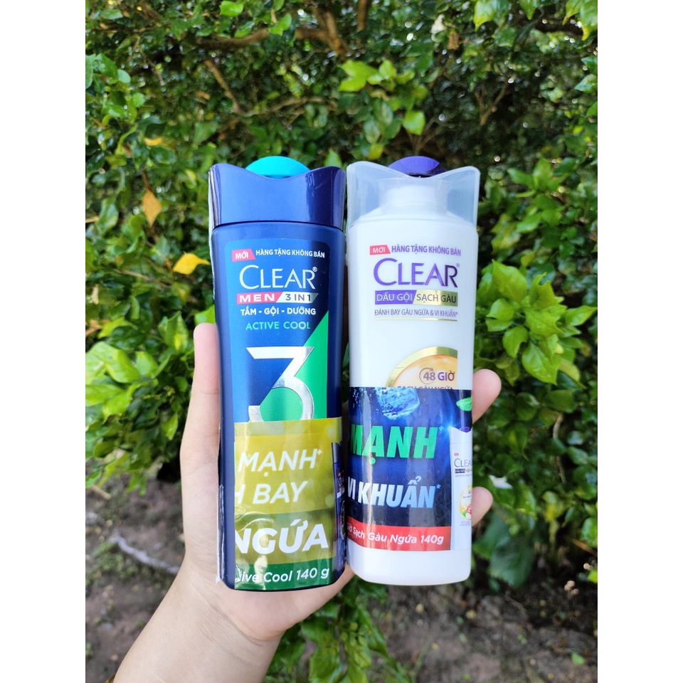 Dầu tắm gội Clear Men/ Dầu Gội sạch gàu Clear 140g