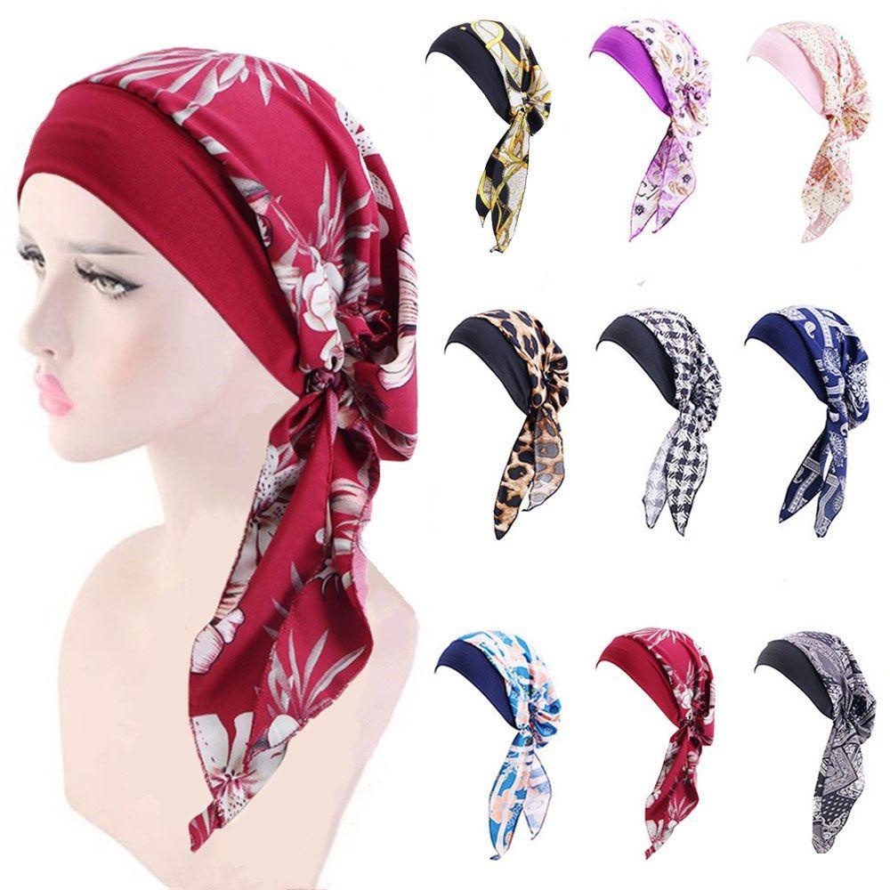 Mũ Turban Trùm Đầu Co Giãn Thời Trang Cho Nữ