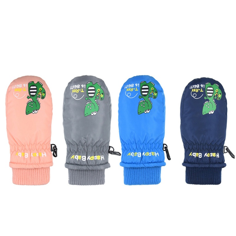 Găng Tay Trượt Tuyết Hở Ngón Thời Trang Cho Bé