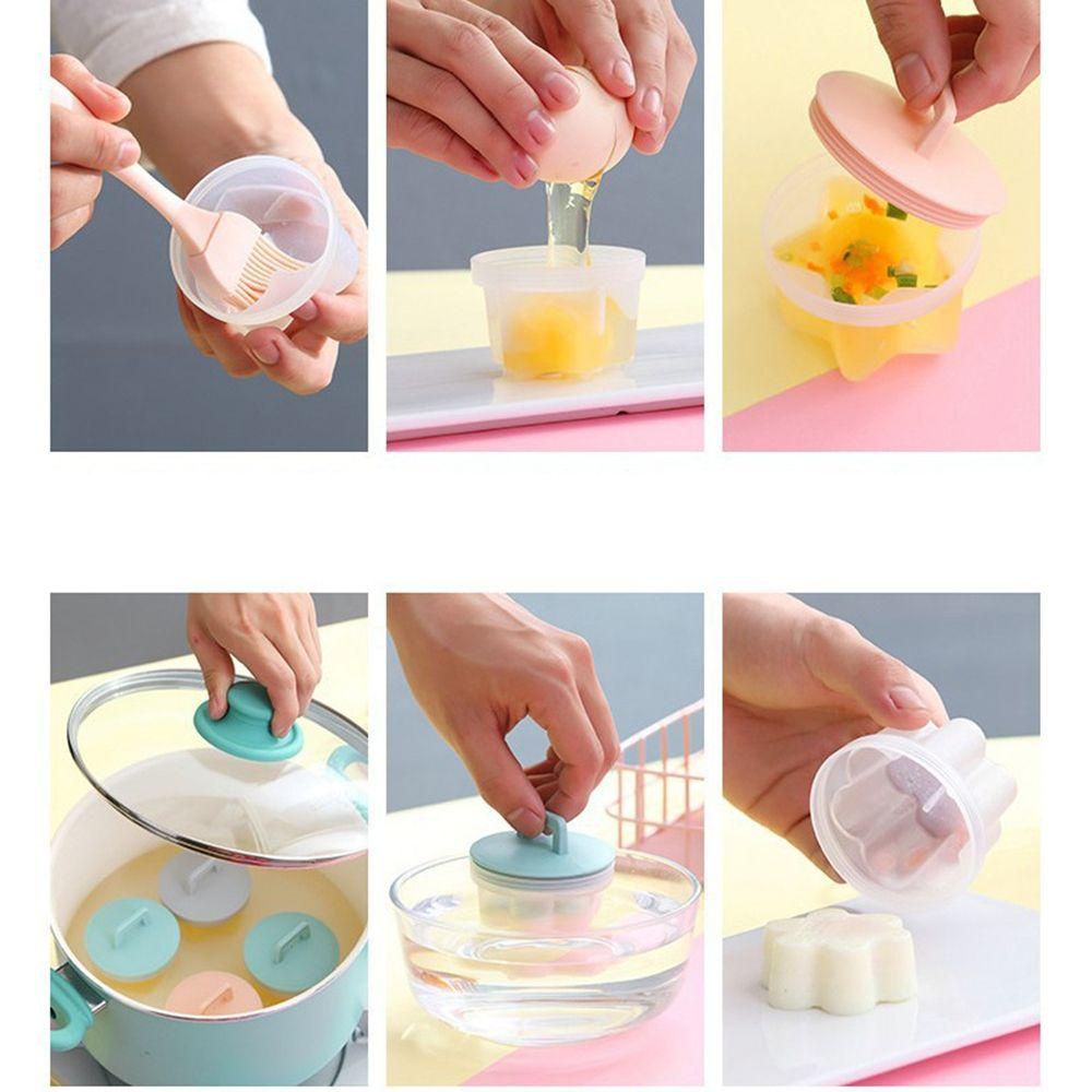 Dụng Cụ Luộc Trứng Kèm Bàn Chải Kiểu Dáng Dễ Thương