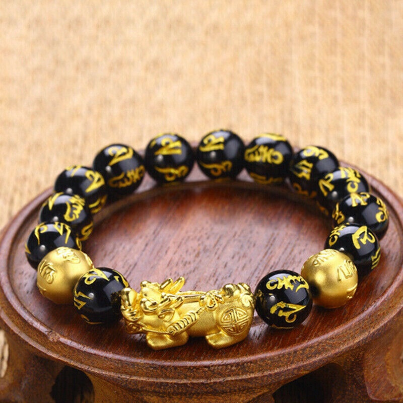 Vòng Tay Hạt Đá Obsidian 10 / 12mm