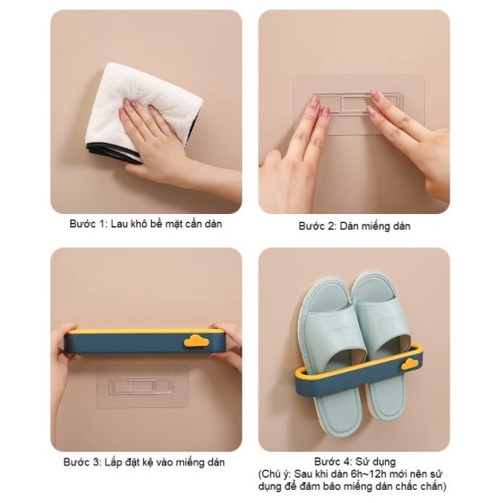 GIÁ ĐỂ DÉP, TREO KHĂN, TREO ĐỒ ĐA NĂNG DÁN TƯỜNG BIBI 79