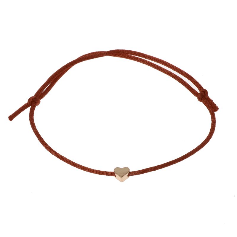 Vòng Tay Dây Đỏ May Mắn Mặt Hình Trái Tim Có Thể Điều Chỉnh Kabbalah
