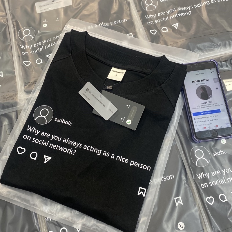 Áo Thun SADBOIZ SADSTAGRAM TEE  SADBOIZAINTCRY
