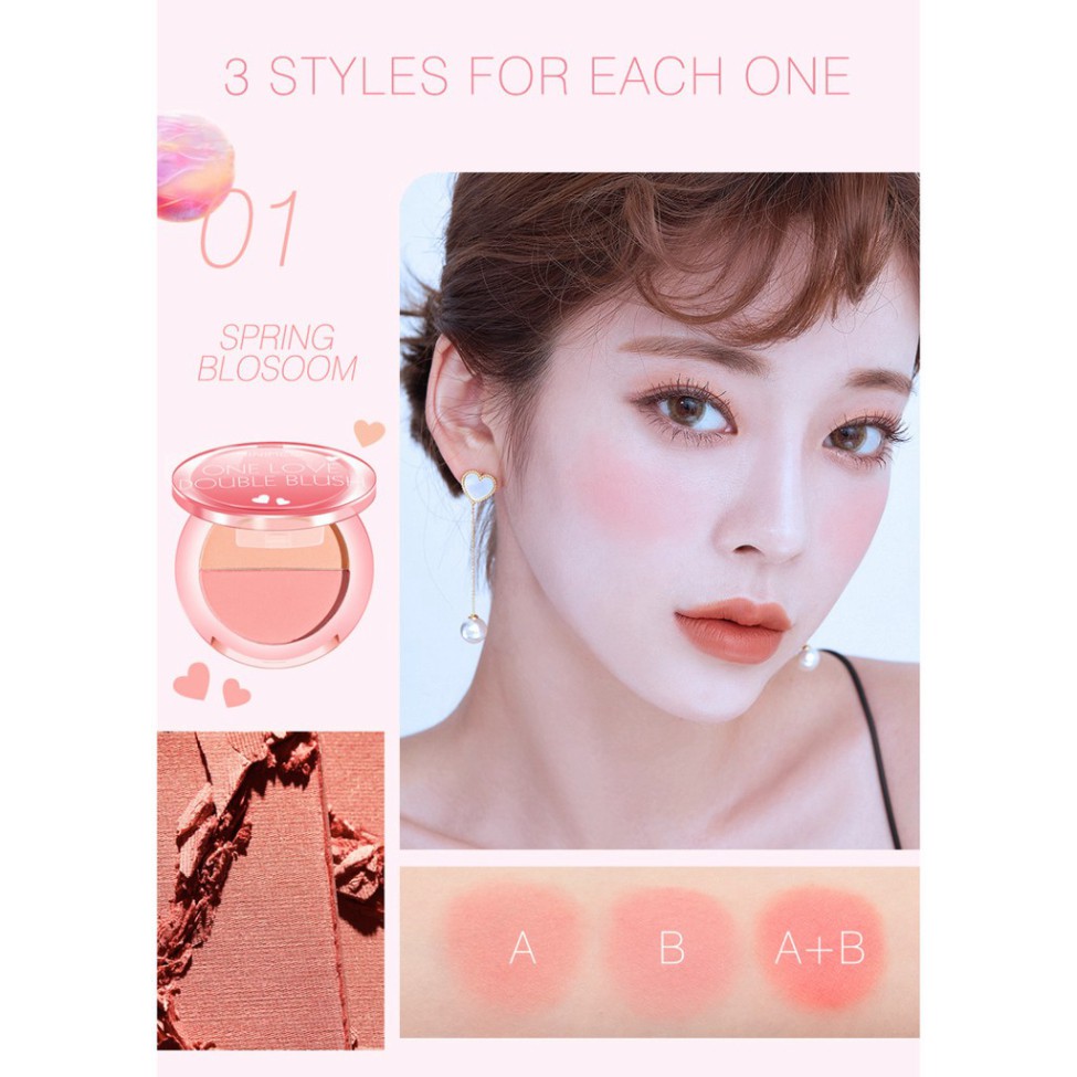 (Hàng Mới Về) Phấn Má Hồng Hai Tông Màu Tự Nhiên Lâu Trôi Không Thấm Nước Ml275 | BigBuy360 - bigbuy360.vn