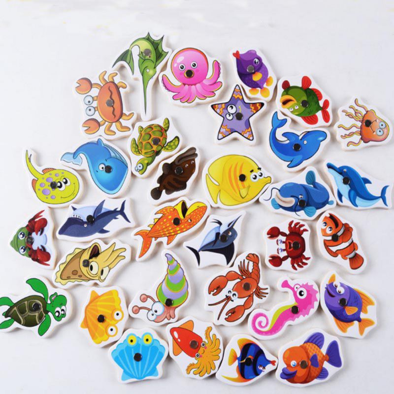 Bộ Đồ Chơi Câu Cá Bằng Gỗ Vui Nhộn Cho Bé