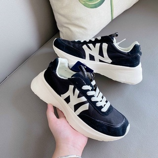 [GG STORE]Giày Sneaker MLB Jogger NY đen Nam Nữ
