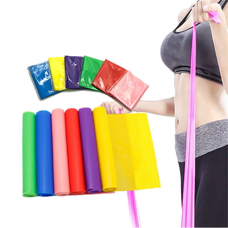 Set 5 Dây Đai Kháng Lực Co Giãn Hỗ Trợ Luyện Tập Yoga / Thể Hình / Thể Hình / Tại