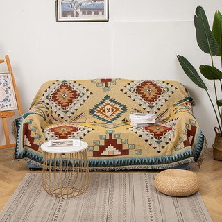 (Hàng có sẵn)Thảm vintage nhập khẩu họa tiết hình học hiện đại dùng làm thảm trang trí, thảm sofa, thảm trải sàn