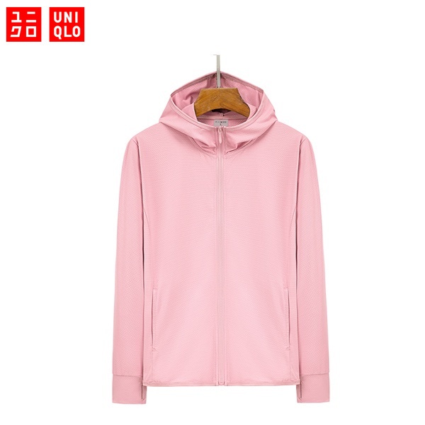 Áo Khoác Hoodie Uniqlo Chống Nắng / Tia UV / Gió Chất Liệu Thoáng Khí Nhanh Khô Thời Trang Cho Nữ