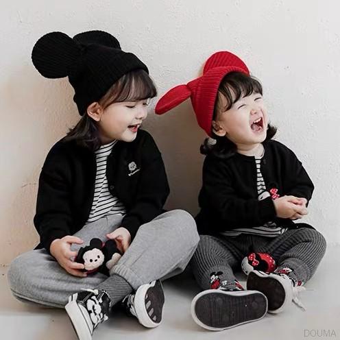 Mũ dệt kim hoạ tiết hoạt hình dễ thương cho bé