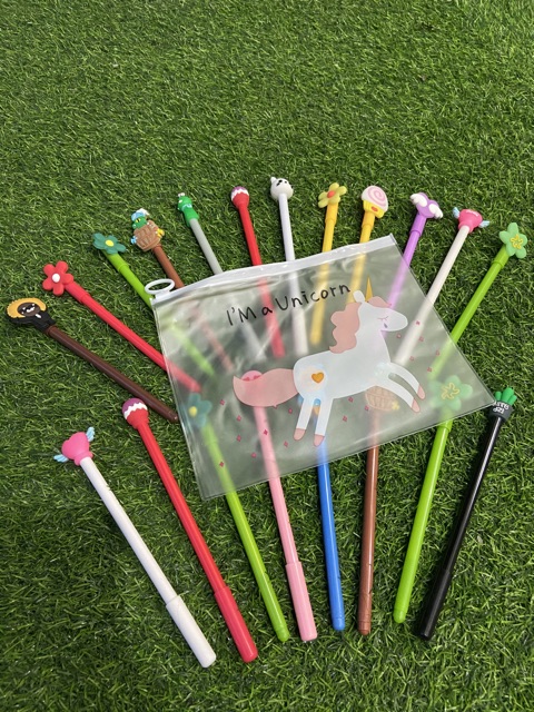 SET 20 BÚT BI KÈM TÚI ZIP ĐỦ MÀU