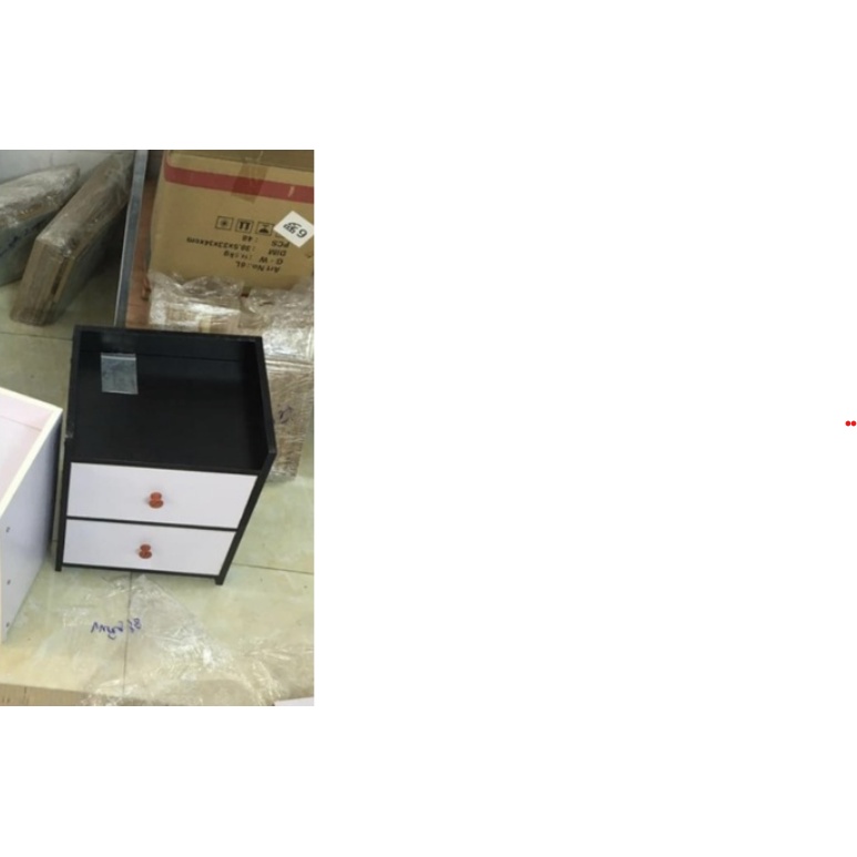 Kệ Đầu Giường 2 Hộc Ngăn Kéo Bằng Gỗ MDF Hiện Đại Tự Lắp Ghép Cực Đơn Giản