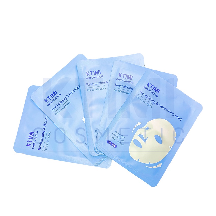 Mặt nạ KTIMI Skin Solution Revitalizing & Nourishing Mask dưỡng ẩm, sáng da, chống lão hoá 1 miếng