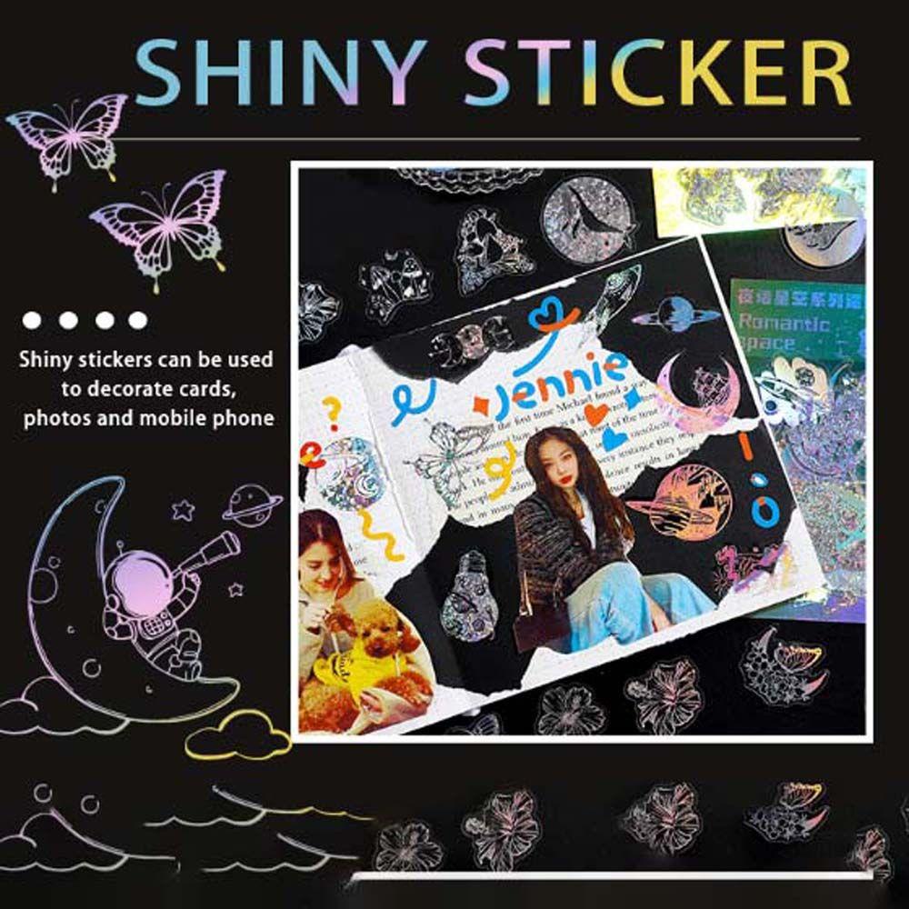 Sticker Dán Trang Trí Sổ Tay Chống Nước Hình Ngôi Sao Nhiều Màu Sắc Dễ Thương
