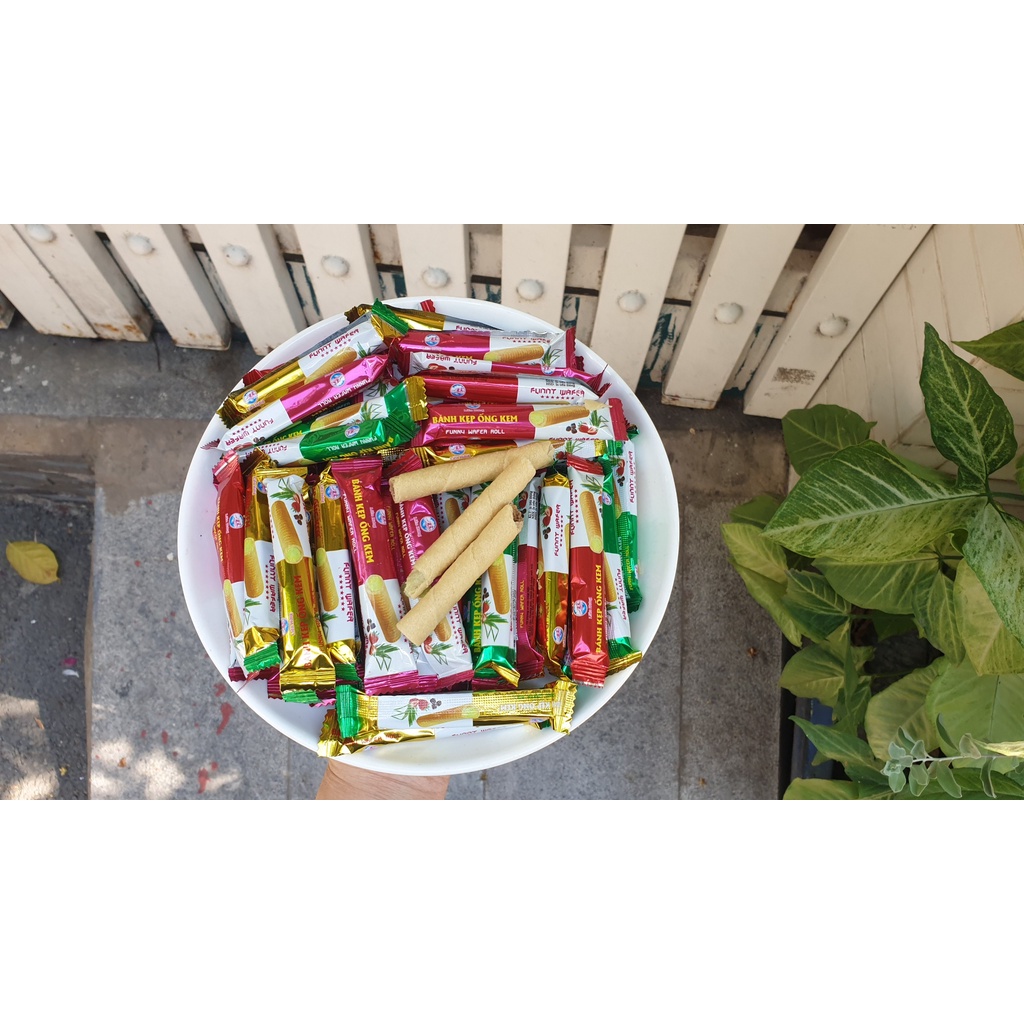 1 Kg Bánh Kẹp Ống Kem Liên Hưng Thơm Ngon