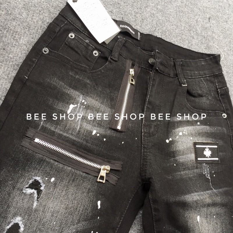 Quần bò ngố hai khoá, quần jean đùi nam, quần short bò - Bee Shop