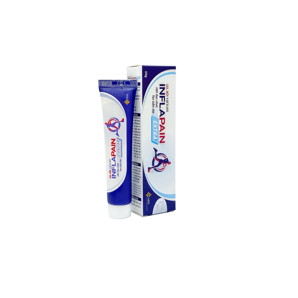 {MUA 5 TẶNG 1}{CHÍNH HÃNG}Vietlife Inflapain Gel bôi Extra 25g hỗ trợ hết đau nhức - tan bầm tím