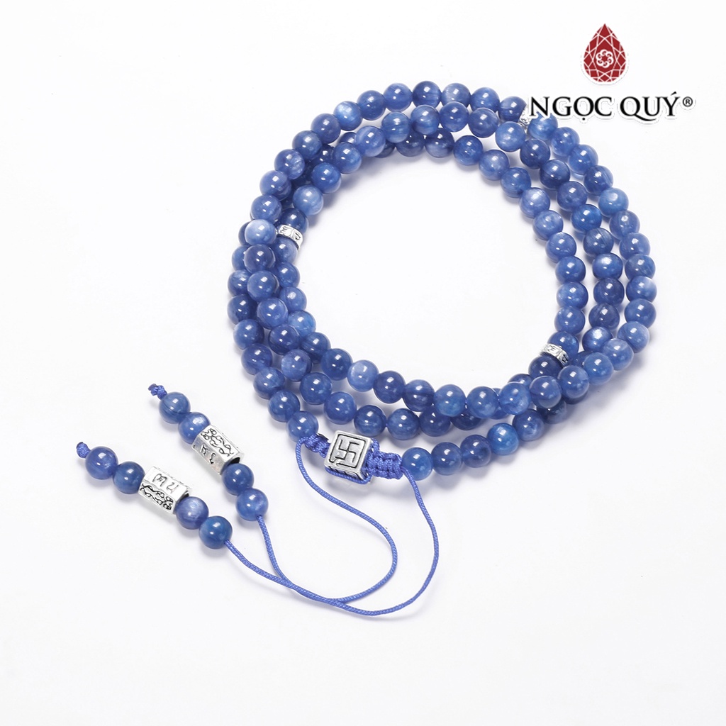 Vòng chuỗi 108 hạt đá kyanite - Ngọc Quý