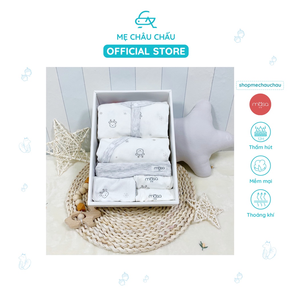 [FULL] Set Sơ Sinh 6 Chi Tiết Yume Pure Baby Masa (Gồm Quần Áo và Phụ Kiện Sơ Sinh)