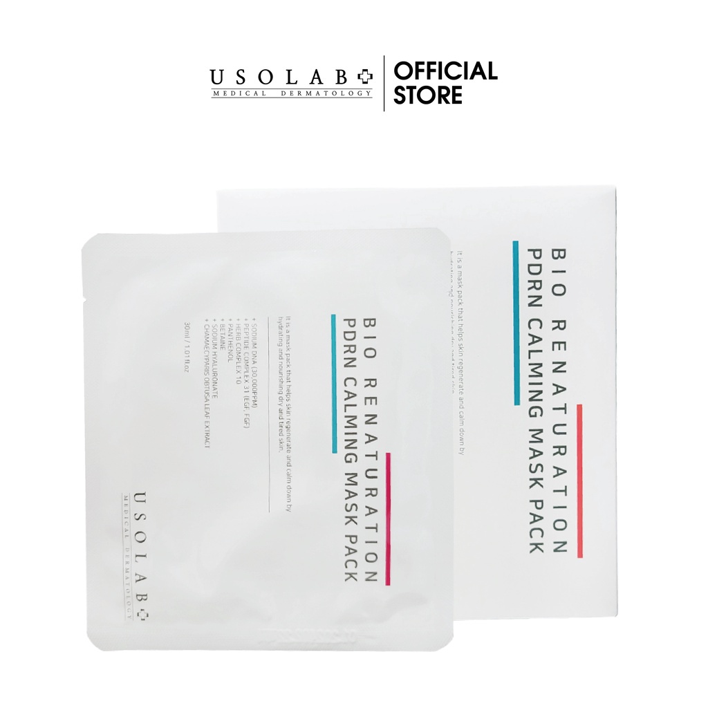 MẶT NẠ BIO RENATURATION PDRN CALMING MASK PACK PHỤC HỒI HƯ TỔN, SÁNG DA, SE KHÍT LỖ CHÂN LÔNG